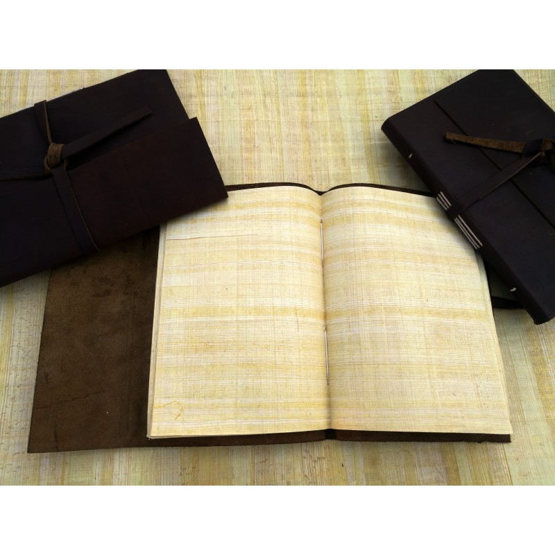 Journal Papyrus, Journal en cuir de papyrus