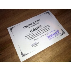 papyrus avec certificat d'authenticité