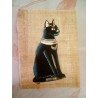 Baset or Bastet painted papyrus